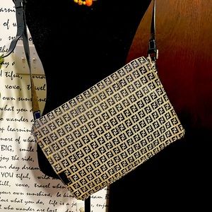 Authentic Fendi Crossbody in Navy Blue